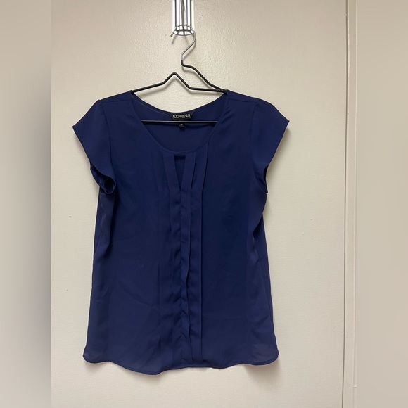 Express Women’s Small Blue Work Top - Picture 1 of 3